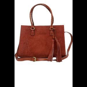 Patricia Nash Leather Primrose Satchel Fox Nubuck